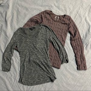 2pack womans long sleeve shirts